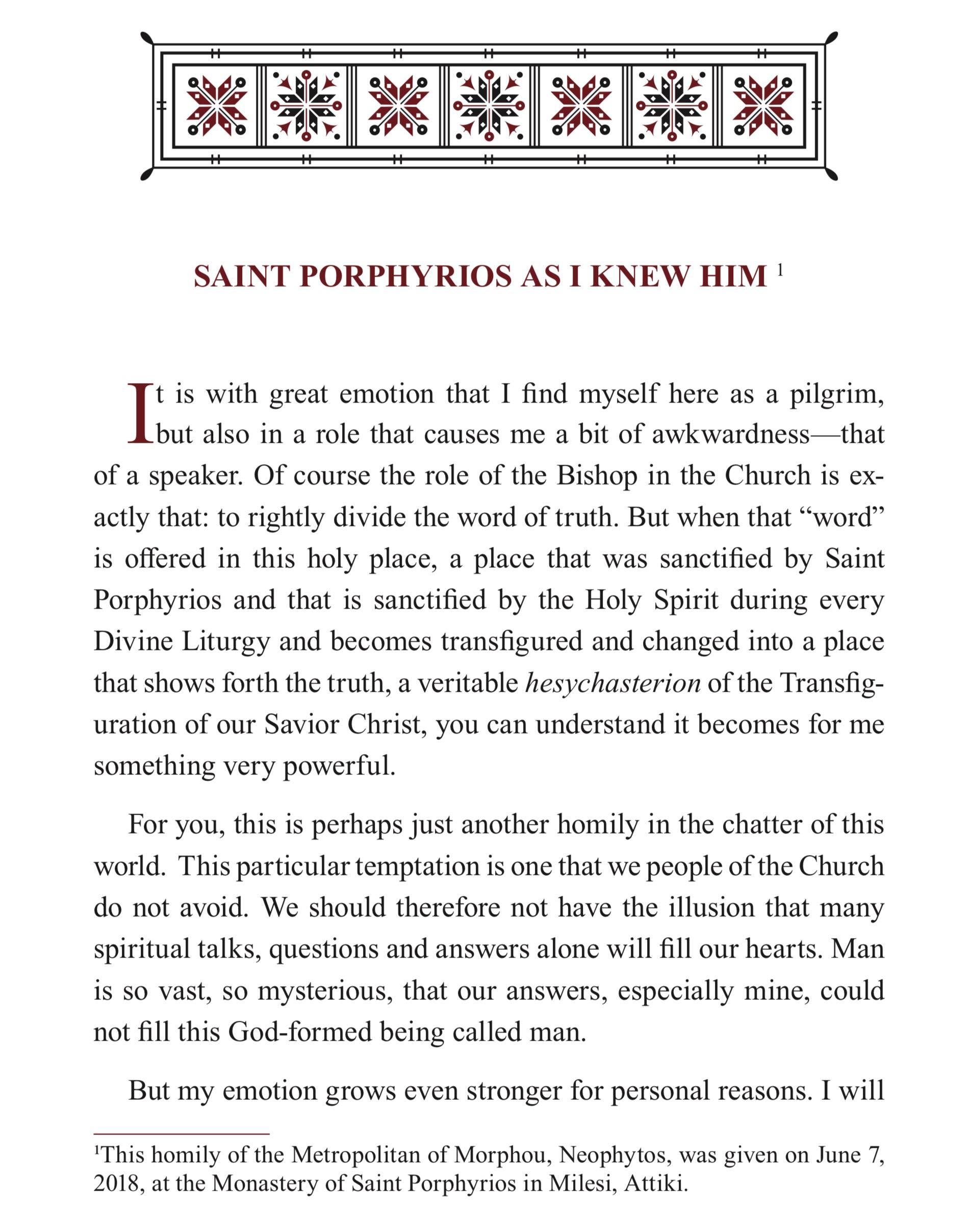 The Homilies of Metropolitan Neophytos of Morphou, Vol. I